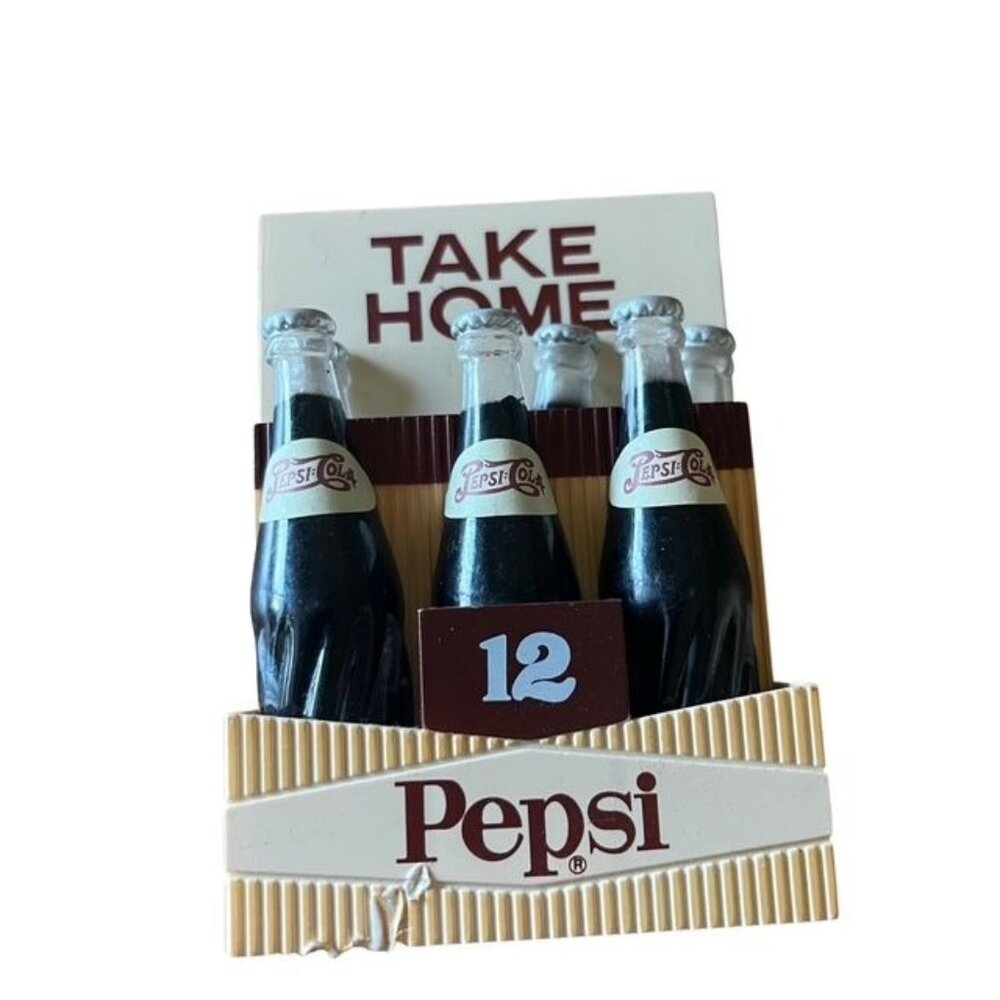 Vintage Pepsi Take Home Six Pack Bottle Refrigerator Magnets